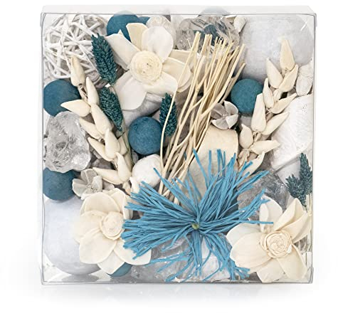 ANDALUCA Maison Box Fragrance Potpourri Decorative Vase & Bowl Filler Home Décor (Linen Breeze)