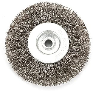 JAKMET Drahtbürste Winkelschleifer,Nylonbürste Edelstahl-Drahtradbürste for Schleifbock Polierschleifwerkzeug Metall Entrostung (Color : 200mm Hole32mm)