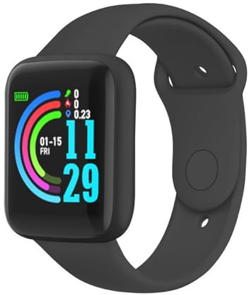 Smartwatch, Fitness-Tracker mit Herzfrequenz, Blutsauerstoff, Blutdruck, Schlafüberwachung, 100 Sportmodi, Schritt-Kalorienzähler, Aktivitäts-Gesundheits-Tracker, IP67 (Black)