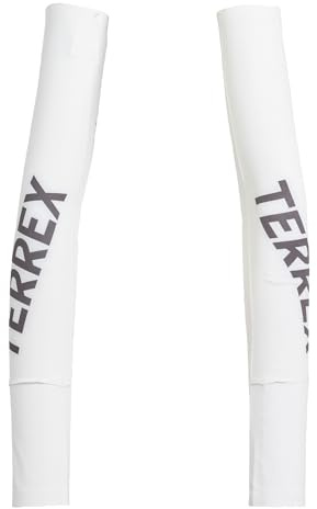 adidas Terrex Climacool Trail Running Armsleeves Calentador de Brazos, Blanco/Negro, M Unisex Adulto