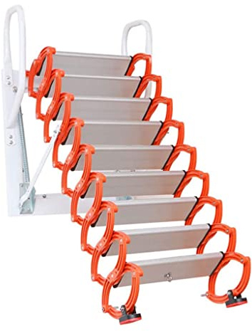 Scala piegante resistente della soffitta del supporto della parete con la struttura di forbici capacità 1000lb