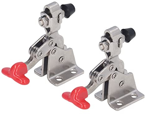 Quick Release Vertical Toggle Clamp Heavy Duty 150lb Holding Capacity Adjustable Stainless Steel Woodworking Hand Tool for Home Decoration Equipment Installation