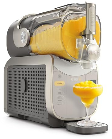 Ninja SLUSHi XL Máquina de bebidas heladas con tecnología SlushAssist, capacidad extragrande de 3,7 l (llenado máximo de 2840 ml), prepara granizados, cócteles helados y mucho más, moca FS601EUBR