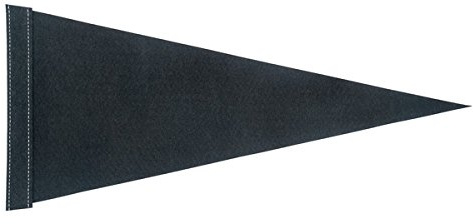 5ft Black Pennant Bicycle Safety Flag (No Mounting Hardware Included)
