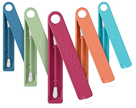 LastSwab庐 Wiederverwendbare Wattest盲bchen f眉r die Ohrreinigung von LastObject庐 - Umweltfreundliche Q-Tips f眉r Ohren wiederverwendbarer Q-Tip entspricht 1000 herk枚mmlichen Wattest盲bchen (Rot)