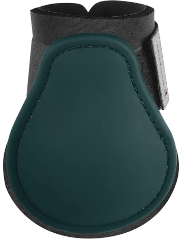 WALDHAUSEN Streichkappe Basic, Paar, Warmblut, tannengrün/schwarz