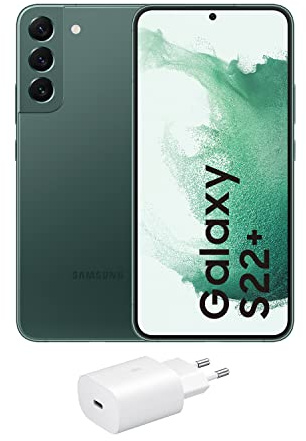 Samsung Galaxy S22+ 5G (256 GB) Verde + Cargador – Teléfono Móvil libre, Smartphone Android (Versión Española)