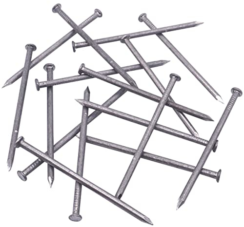 SKIR'CO (200 piezas) Clavos de construcción de acero de 3,0 x 70 mm, cabeza redonda plana, clavos de alambre comunes multiusos para madera