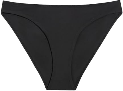 KNIX Kt Leakproof Teen Period Swim Bikini Bottom - Bikini Bottom for Teens - UPF 50+ Fabric, Machine Washable - Black, Medium