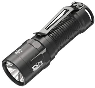 Nitecore MT1C PRO - 1000 lumens, NL1816R Li-ion Battery or 1 x CR123A, 360 metres, 2 Light Levels, Black