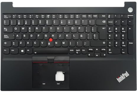 Table-King Teclado de Repuesto retroiluminación para Lenovo Thinkpad E15 Gen1(Not for E15 Gen2) con Tapa C (Español/Spanish, retroiluminado,Huella Dactilar)