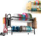 Dish Drainer Rack, 2 Tier Dish Drying Rack with Drip Tray In Large Capacity, Rustproof Sink Draining Board Rack with Utensil & Cutting Board for Kitchen