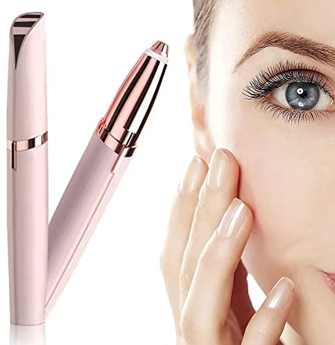 Epilatore Sopracciglia Donna, Flawless Mini Epilatore Viso Indolore, Rasoio Elettrico Hair Remover Con LED e USB Per Corpo, Viso e Sopracciglia