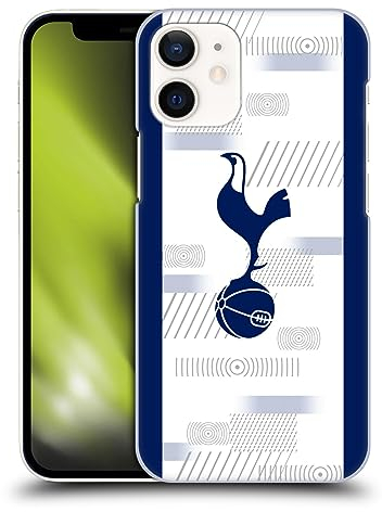 Head Case Designs Officially Licensed Tottenham Hotspur F.C. White 2023/24 Badge Hard Back Case Compatible With Apple iPhone 12 Mini
