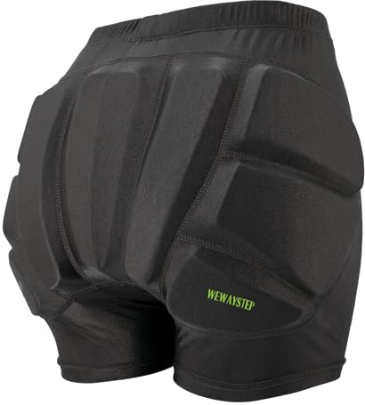 Kids Butt & Hip Padded Shorts for Skating,Youth Hip Protection Pads Figure Skating Shorts Crash Butt Pads for Tailbone & Butt (Black, Small)