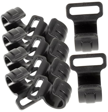 BESPORTBLE 20piezas Gancho para Accesorios De Tienda De Campaña Clips De Plástico Forma De c Pequeños y Portátiles para Iluminación De Toldos Exterior para Eventos y Reparación De