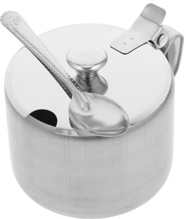 OFFSCH Pot Pour Condiments Et Épices Acier Inoxydable Avec Couvercle Et Cuillère Pour Cuisine Restaurants