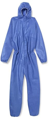 Ansell AlphaTec 1500 STANDARD cucito Modello 138, Tuta (Tipo 5/6), Blu scuro, Taglia 4 (L), 1 unità