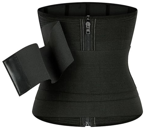 Gaine Ventre Plat Entraîneur de Taille réglable, Bande enveloppante détachable, Ceinture Amincissante, contrôle du Ventre, façonne Le Corps