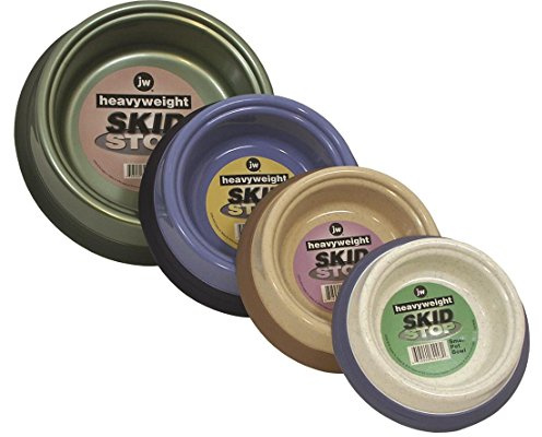 JW Pet Company Heavy Weight Skid Stop Pet Bowl, Jumbo/Large, Colors Vary