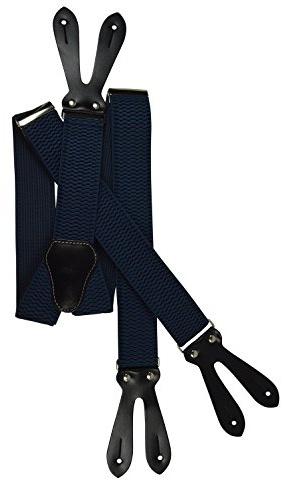 Olata Button-Down Extra bred formell klädsel hängslen, 4 cm