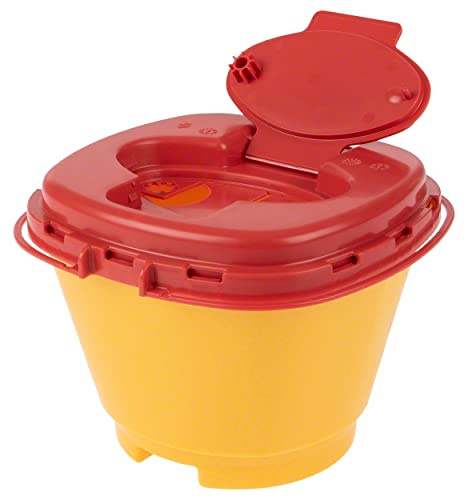 Nadel-Entsorgungsbox 1,5 l, Multi-Safe twin plus, ovale Öffnung, ø 179x176 mm