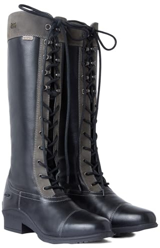 HORZE B Vertigo Cetus Waterproof Tall Boots - Black/Grey - W 10 / M 9