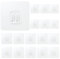 RAFIYU Klebehaken Transparent 20 Stück Selbstklebende Haken, 6.7 x 6.7cm Wandhaken Badezimmer für Dusch-Caddy Ohne Bohren Extrem Stark Heavy Duty 10kg (Max) für Küche Baden Toilette Türwand