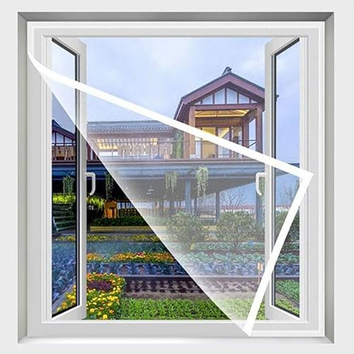 50 x 120 cm, Insektennetz, Fliegengitter für Fenster und Türen, Fensternetz für Katzen, hält Fliegen, Mücken, Insekten fern