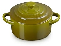 Le Creuset Stoneware Mini Round Cocotte, 8 oz., Olive