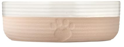 Mason Cash Hearts Paw Gamelle pour Chien, diamètre 18 cm, capacité de 900 ML, idéale pour Les Chiens de Taille Moyenne à Grande, en grès Durable, Passe au Lave-Vaisselle et au congélateur