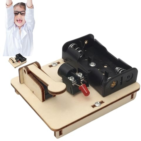 Rrlihjgu Basic Electricity Discovery Circuit, Science Projects, Educational Equipment,Electric Telegraph Model Kit Scientific Experimentation Kit | Circuits Kit