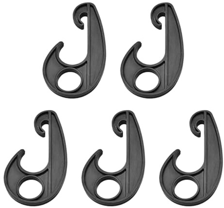 ICDKOYK Crochet en Filet pour moustiquaire légère, Clips de Fixation, Grande Boucle à Crochet Durable, Corde en Toile pour Pare-Soleil et Pluie, adaptée à de Multiples usages, Corde Tente