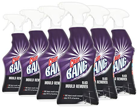 Cillit Bang Black Mould Remover Spray | Size : 750ml | Pack of 6 | Removes Mould, Mildew & Dirt