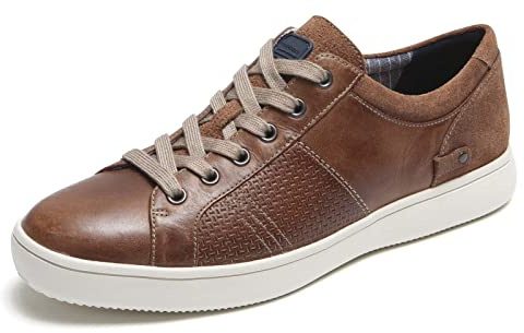 Rockport mens Colle Tie Sneaker, Tan, 11.5 Wide US