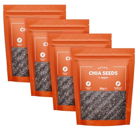 by Amazon Graines de Chia, 350 g lot de 4