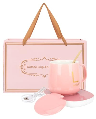 Luxshiny 1set Electric Cup Warmer Usb Heating Mug for Tea Material Integrated Heating for Home Office Use