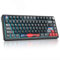 SbocKeeb M75 Clavier Mécanique sans Fil avec Knob, Compact 75% RVB Clavier Gamer Mécanique Jeu Remplaçable à Chaud BT5.0/2.4G/USB with Creamy Interrupteur-5 Mousses Insonorisantes - Amrican QWERTY