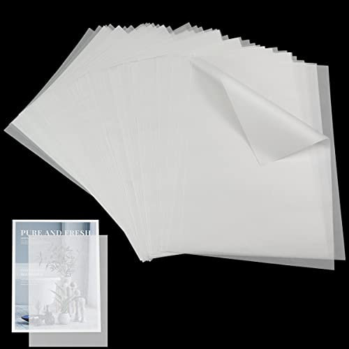 100 Sheets Tracing Paper, A4 210 x 297 mm Translucent Sketching Paper for Carbon Drafting, Trace Images, Bag Shoe Fillers, Packaging