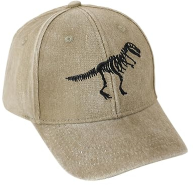 Gorra de béisbol, sombrero de vaquero, sombrero de oeste, dibujos animados, dinosaurios, sombrero para niños, béisbol, verano, niñas, camionero, niños, sol, sombrero para niños, caqui, talla única