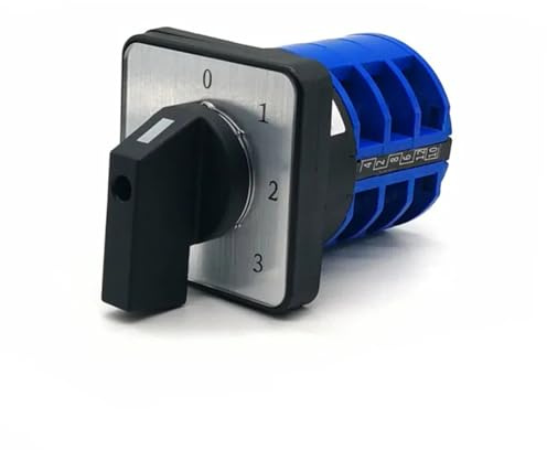 LW28-32 Interruttore di commutazione a camma rotante elettrico a 2/3/4 posizioni, 12 terminali, manopola 500 V 32 A(0123)