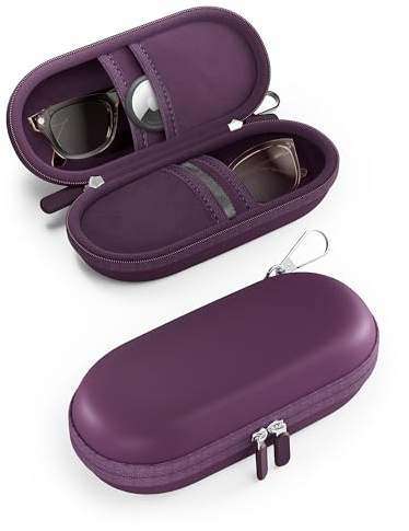 ProCase Estuche Rígido Doble para Gafas -Ciruela