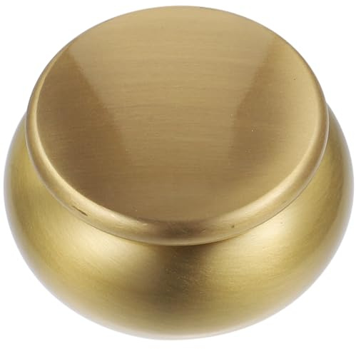 Mikikit Urne Funéraire en Cuivre Or Couvercle, Boîte à Cendres Mini, Design Simple et Généreux, Étanchéité, Sécurisée pour Cendres à Domicile Cimetière