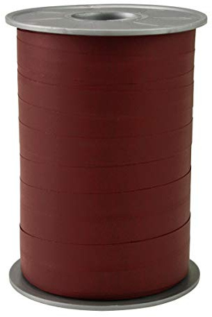 C.E. Pattberg Nastro regalo – bordeaux opaco, 200 m nastro in Paperlook per confezionare regali, 10 mm di larghezza, creare bellissime decorazioni floreali e baby shower, nastri pastello palloncini – per ogni occasione