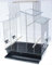 Vogelkäfig IZA III Cabrio Chrome-schwarz Wellensittichkäfig,Exotenkäfig,Vogelkäfig Vogelbauer Wellensittich Kanarien Voliere Vogelhaus Käfig