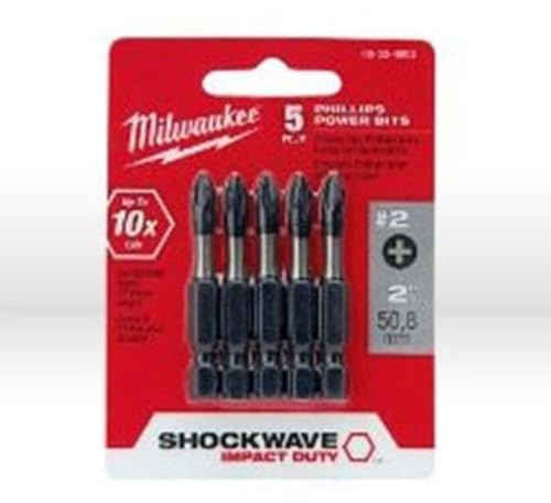 Milwaukee 48-32-4602 Phillips Power Bits 5 Pack