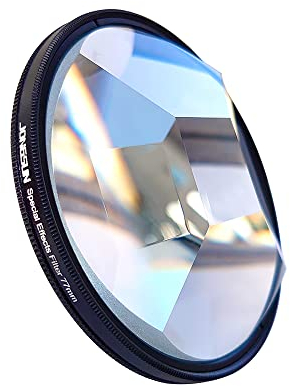 JONGSUN Vier-Prisma Spezialeffektfilter 77mm FX Glas Blendung Widescreen Film Anamorphotische DSLR Film Video Fotografie Kamera Filter Zubehör (Four Prism)
