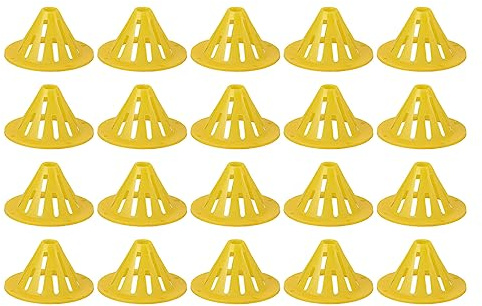 Yosoo Health Gear Beehive Entrance Exit Cone, 20 PCS Plastic One Way Beehive Escape Equipment Beekeeping Bee Door Beekeeping Entrance Way Gate for Swarm Traps, Hives, Nucs, Horizontal Hives