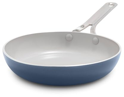 GreenPan Nova 8 Frying Pan Skillet, Oprah’s Favorite Things 2024, Ceramic Nonstick Cookware, PFAS Free, Toxin-Free, Induction Suitable, Dishwasher & Oven Safe, Durable, Easy Clean, Ocean