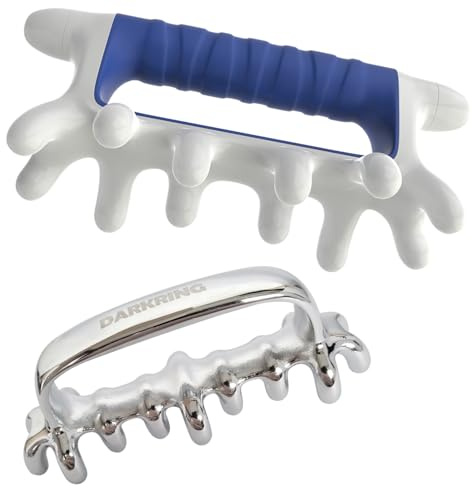 DARKRING Stainless Steel & Engineering Plastic Facial Massage Tool Set - Pressure Point Blaster for Tissue & Fascia, Trigger Point Massage Tool